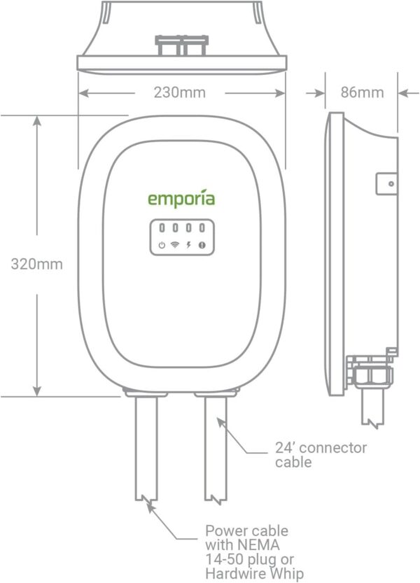 EV Charger EMPORIA Level 2 48Amp - Image 2