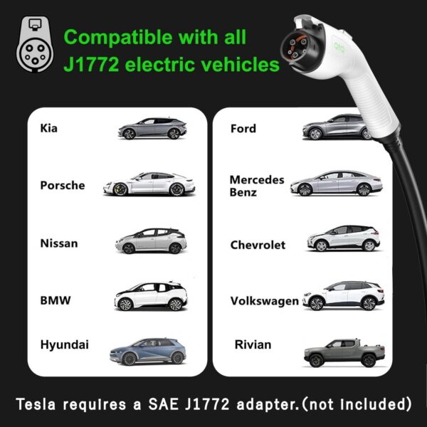 EV Charger Portable Level 1 & 2 16Amp - Image 2