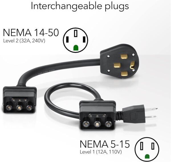 EV Charger Tesla Adaptable Lectron Portable  Level 1&2 12Amp/32 Amp - Image 2