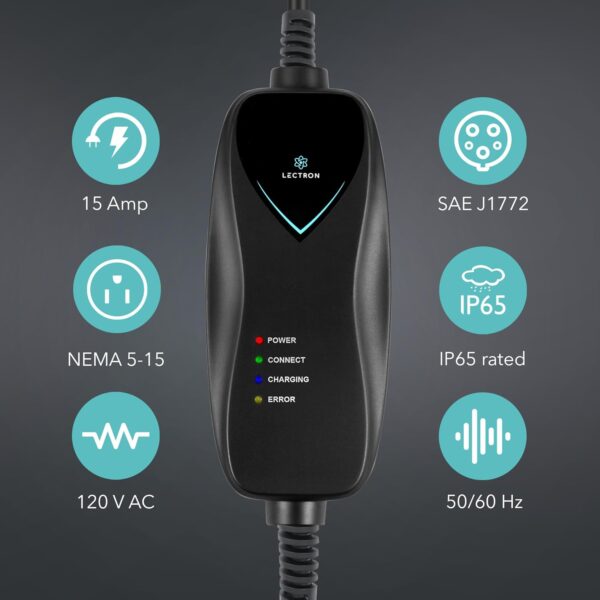 EV Charger Ultra-Portable Lectron Level 1 15Amp - Image 7