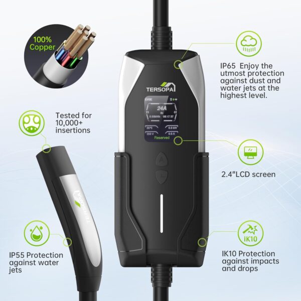 TERSOPA Official EV Charger Portable 40A/240V - Image 3