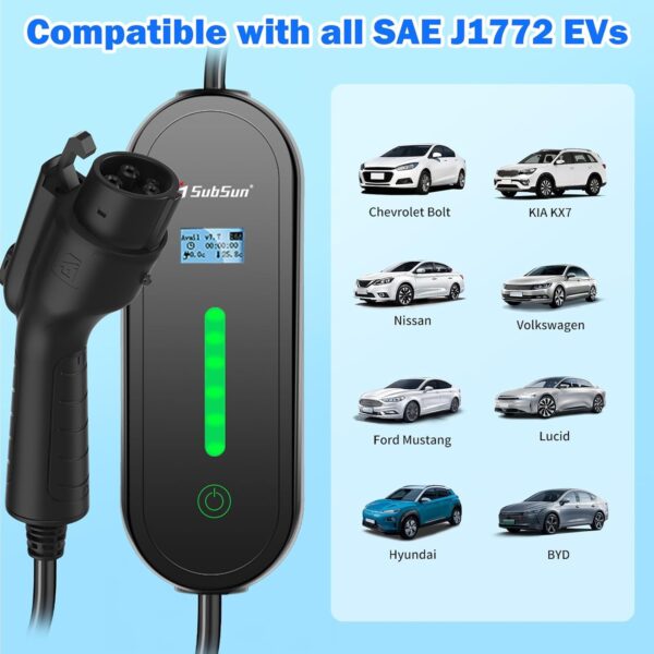 Authoritative SubSun Portable Level 1 & 2 EV Charger 16Amp - Image 3