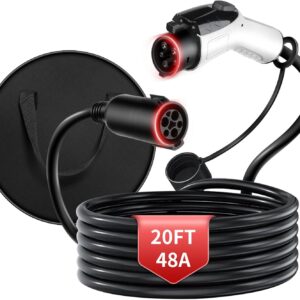 Extend Your EV Chargers 48A 20ft J1772 EV Extension Cable