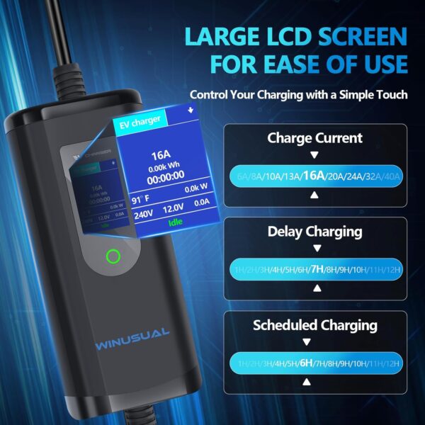 EV Charger Portable Powerful Level 1 & 2 16Amp - Image 4