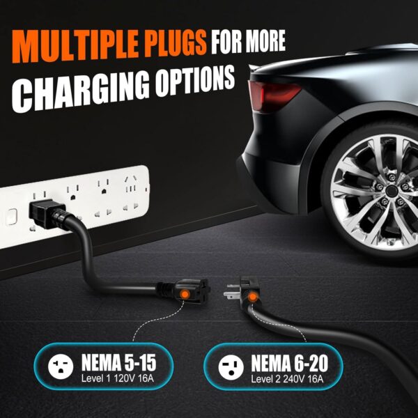 EV Charger Portable Convenient & Compatible Level 1 & 2 16Amp - Image 2