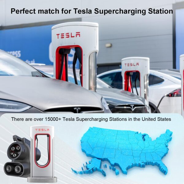 Supercharger CCS to NACS1 Adapter Powerful 500A/1000V - Image 3