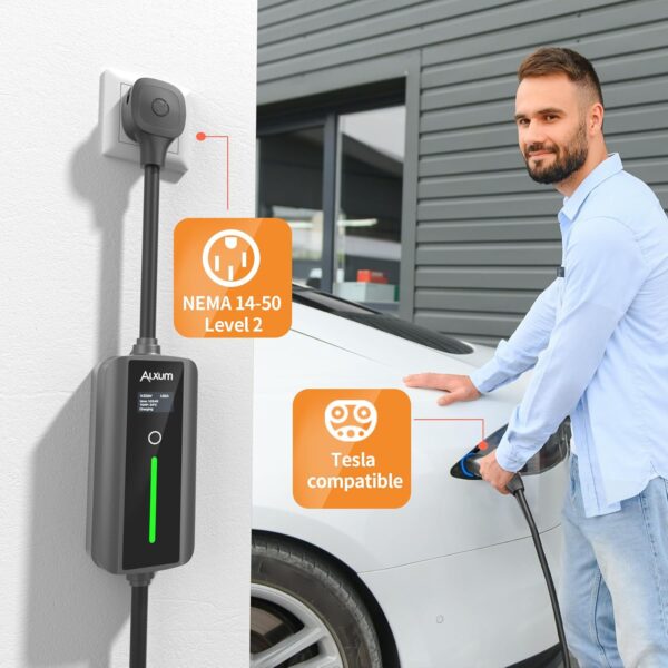 Alxum EV Charger Level 2 32Amp Tesla Portable - Image 3