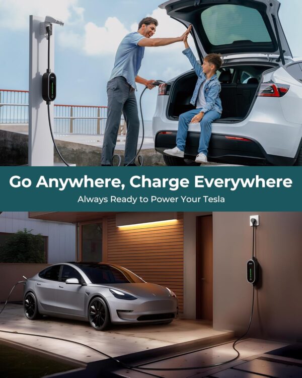 Tesla EV Charger Portable Universal  Level 1 & 2 16Amp - Image 5