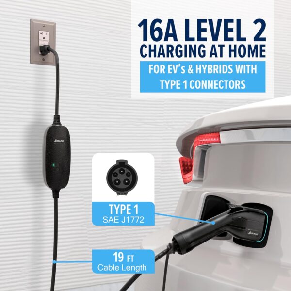 EV Charger Portable Asani Level 1 & 2 16Amp - Image 3