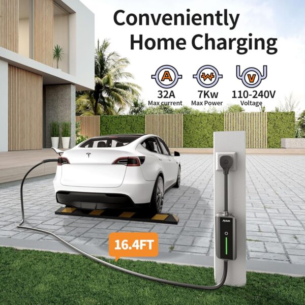 Alxum EV Charger Level 2 32Amp Tesla Portable - Image 7