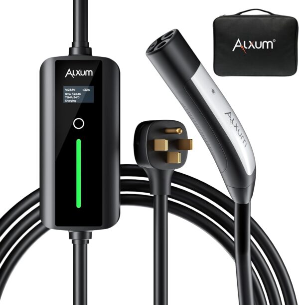 Alxum EV Charger Level 2 32Amp Tesla Portable