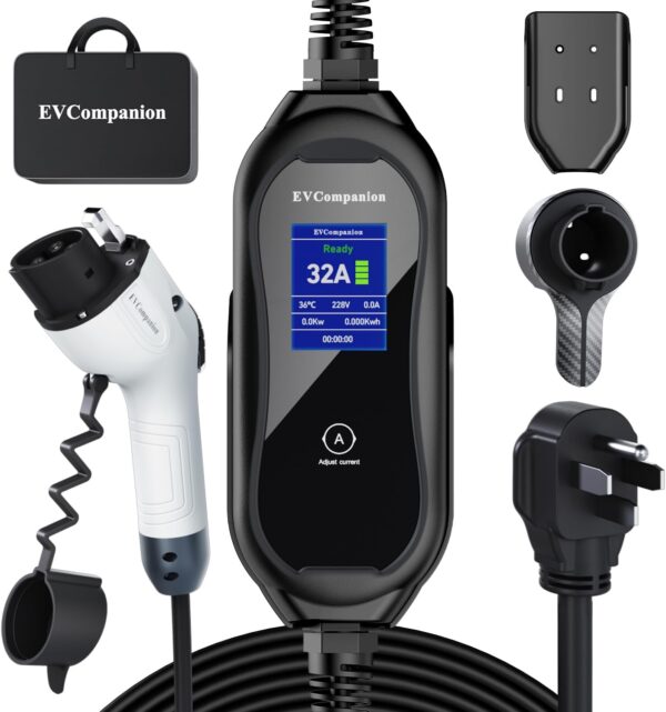 EV Charger Powerful & Flexible Portable Level 2 32Amp