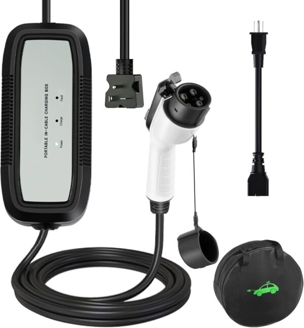Versatile EV Charger Portable Level 1 & 2 charging 16Amp