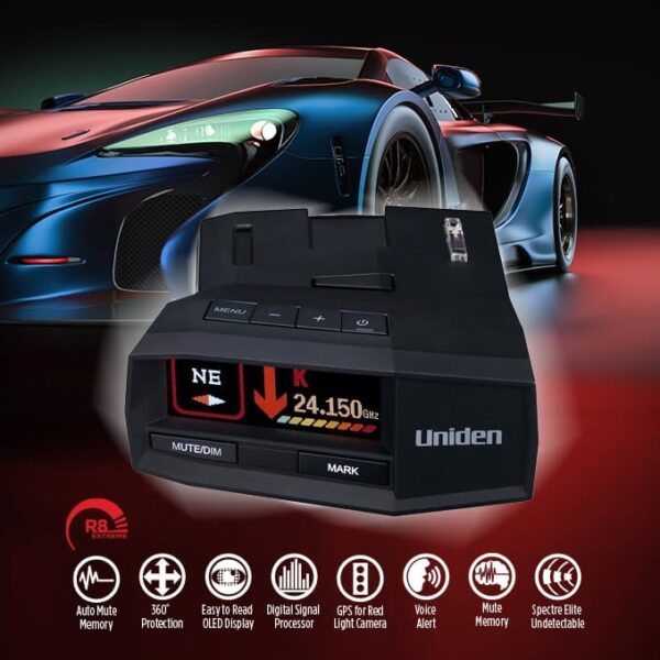 Uniden R8 Extreme Long Range Radar Laser Detector - Image 3