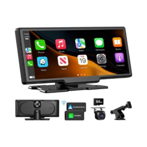 10.26" Portable CarPlay/Android Auto w/ Dash Cam