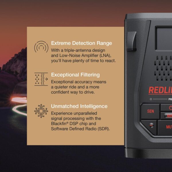 Escort Redline 360c & M2 Radar/Laser Detector & Dash Cam - Image 3