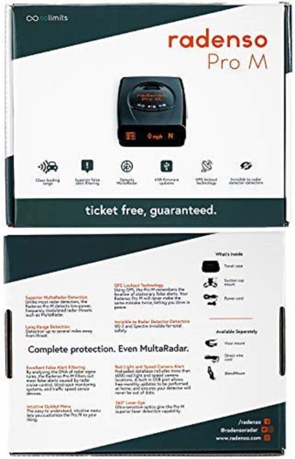 Radenso Pro M Low False Alert Radar Detector w/ GPS - Image 6