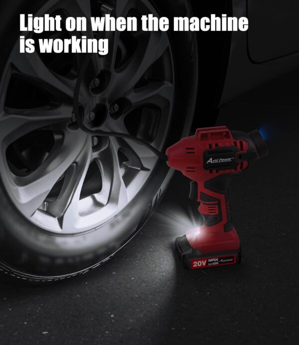 AVID POWER 20V Cordless Tire Inflator/Air Pump - Image 5