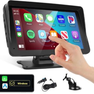 Podofo 7" Portable CarPlay/Android Auto Car Stereo