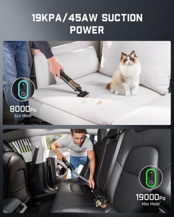 Fanttik Slim V8 19000Pa Cordless Car Vacuum - Image 3