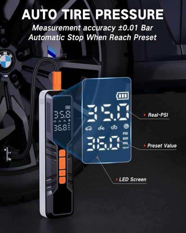 4X Portable Tire Inflator Air Pump - Image 5
