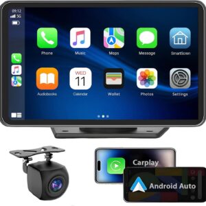 7" Portable CarPlay/Android Auto Touchscreen Stereo