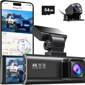 REDTIGER F7N 4K Dual Dash Cam w/ WiFi & GPS