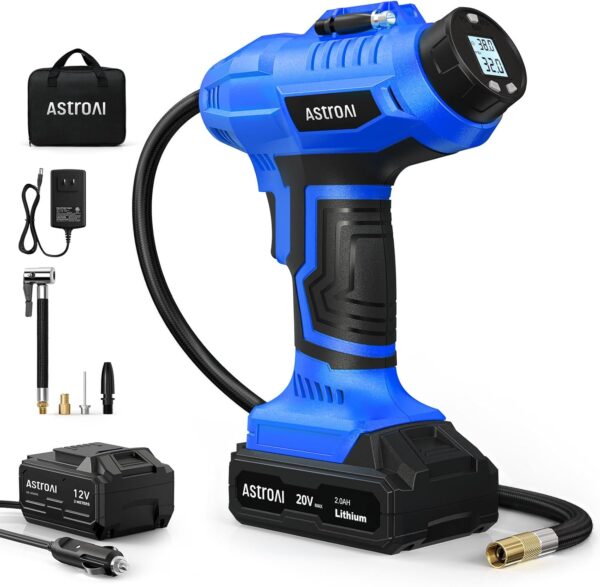 AstroAI Cordless Tire Inflator: 160PSI Portable Pump