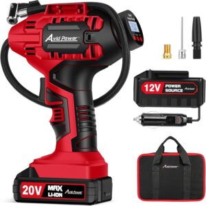 AVID POWER 20V Cordless Tire Inflator/Air Pump