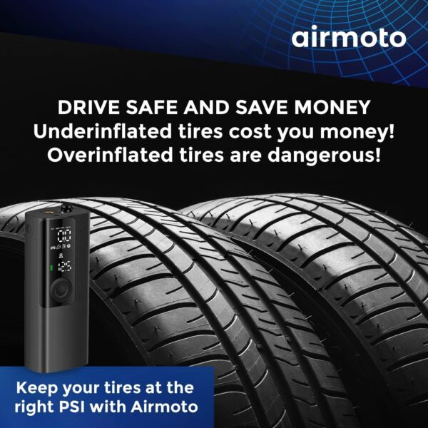 Airmoto Tire Inflator 12V Portable Air Pump for Cars - Image 7