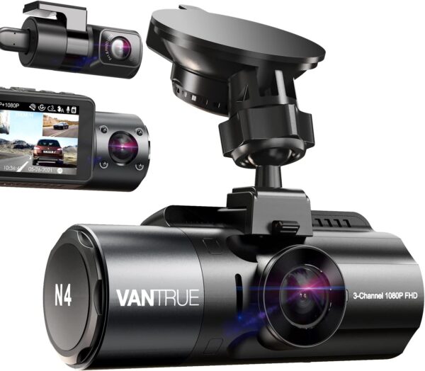 Vantrue N4 3-Channel 4K Dash Cam w/ Night Vision