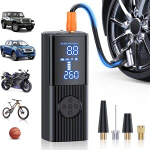 180PSI Portable Tire Inflator: 20000mAh Air Pump