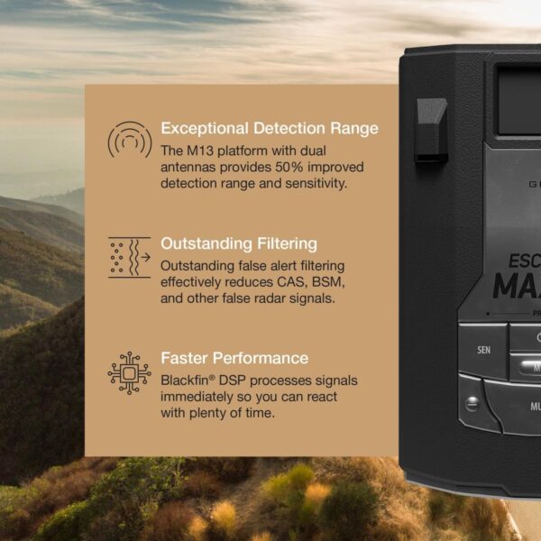 Escort MAX 360c MKII Radar Laser Detector, 360° - Image 3