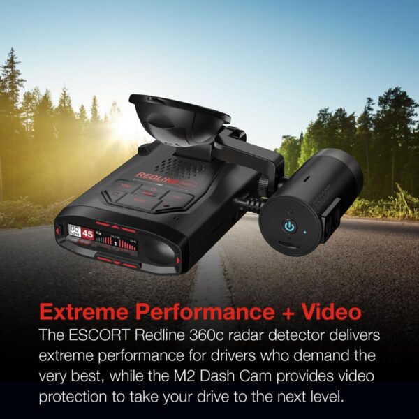 Escort Redline 360c & M2 Radar/Laser Detector & Dash Cam - Image 2