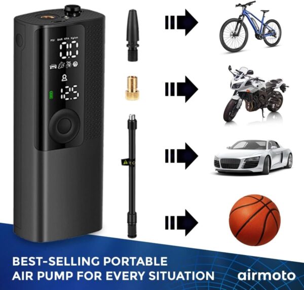 Airmoto Tire Inflator 12V Portable Air Pump for Cars - Image 8
