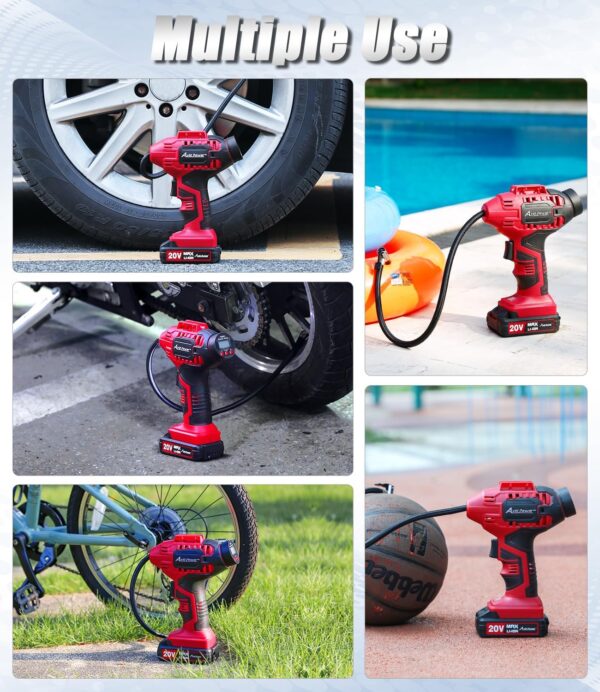 AVID POWER 20V Cordless Tire Inflator/Air Pump - Image 6