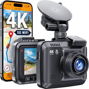 ROVE R2-4K PRO Dash Cam w/ GPS & 5G WiFi