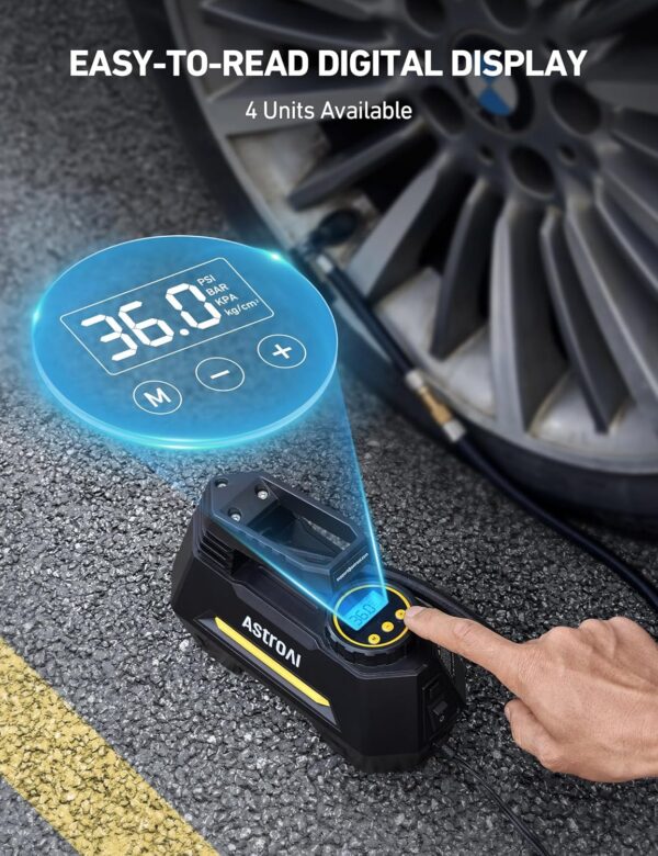 Powerful AstroAI Portable Tire Inflator 12V - Image 5