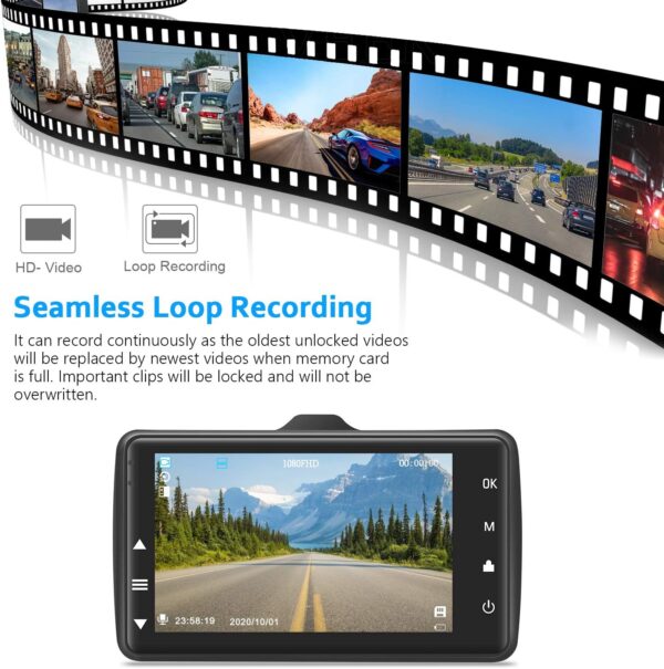 BOOGIIO 1080P Dash Cam w/ 32GB SD Card - Image 6