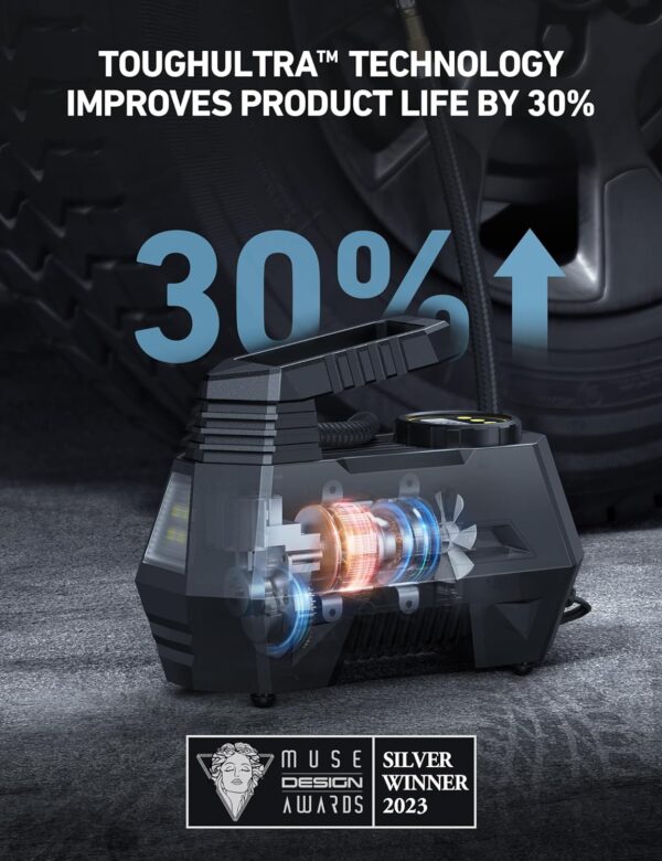 Powerful AstroAI Portable Tire Inflator 12V - Image 3