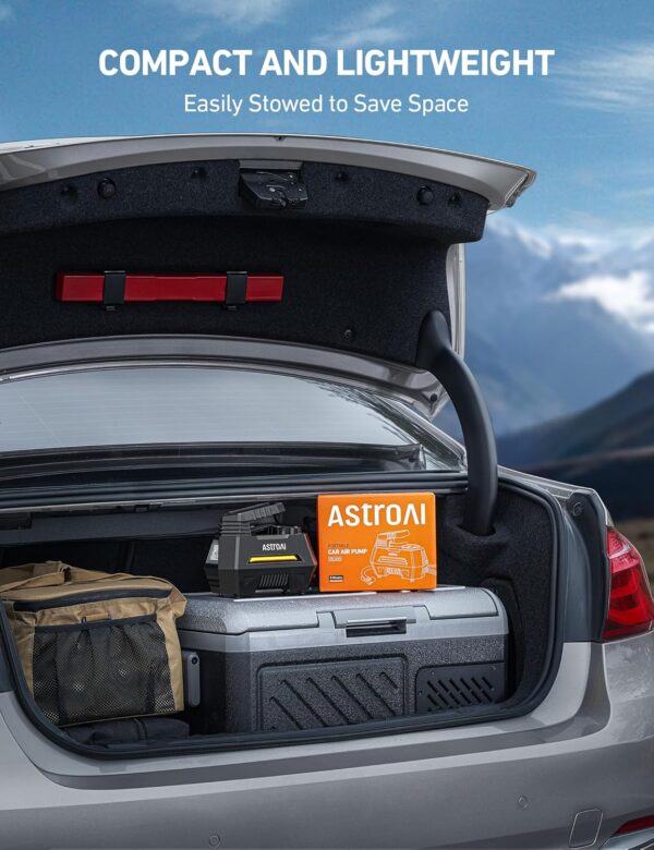 Powerful AstroAI Portable Tire Inflator 12V - Image 6