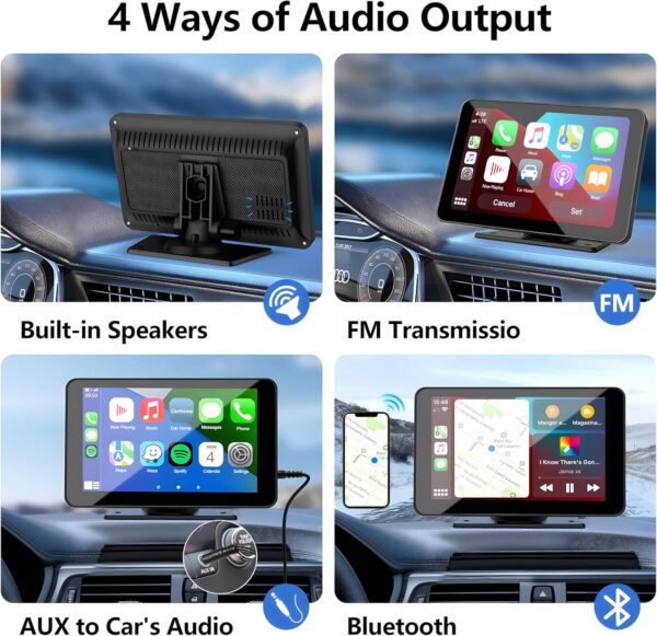 ZEMBUKIL Portable CarPlay Screen 7" HD - Image 5